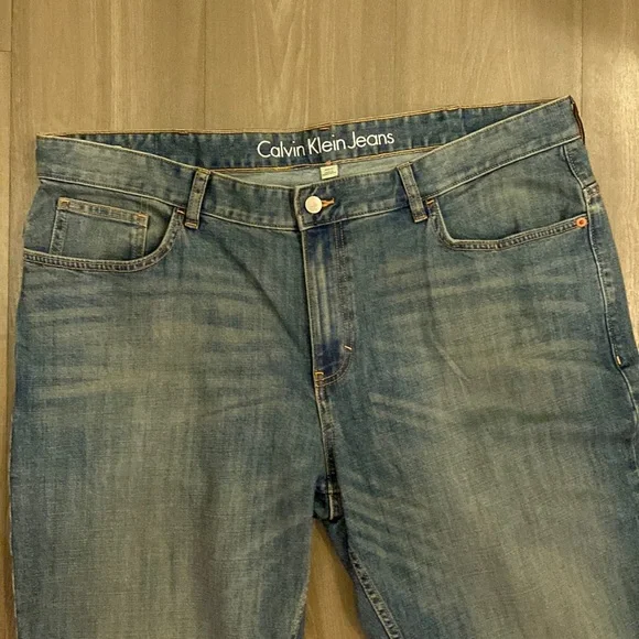 Men’s Calvin Klein Slim Straight Jeans Sz 40 x 32 - Picture 4 of 8